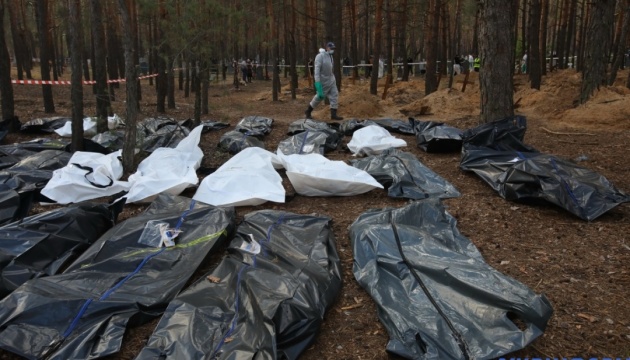 Знайдені під час деокупації Харківщини: 981 тіло жертв війни.